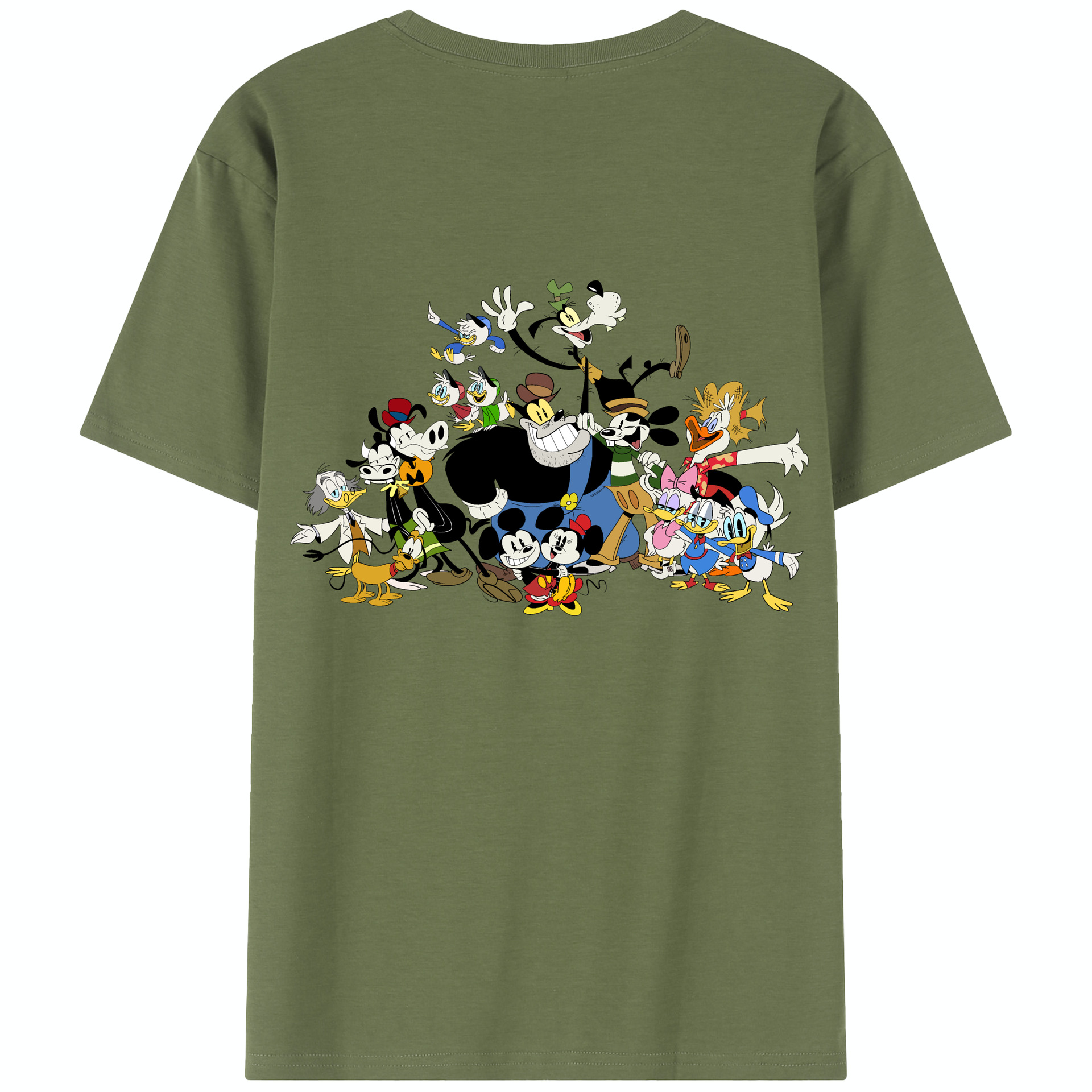 （画像用） ミッキーマウス Mickey Mouse 綿100％半袖Tシャツ（背面プリント）